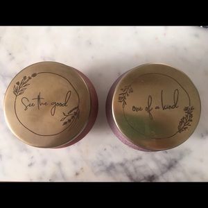 Anthropologie candles set of 2